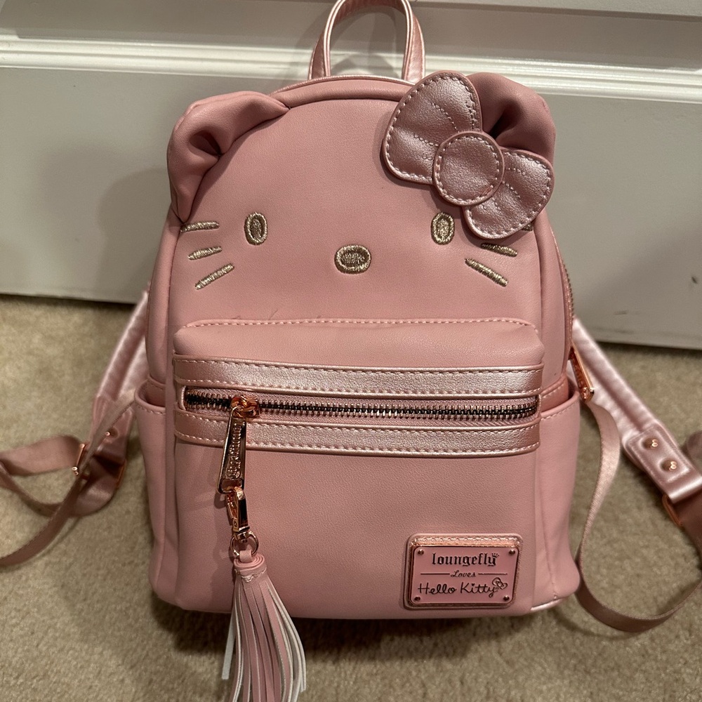 Loungefly Rose Pink Hello Kitty Mini Backpack